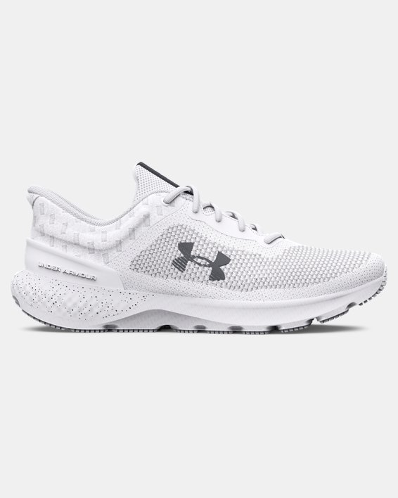 Men's UA Charged Escape 4 Knit Running Shoes in White image number 0